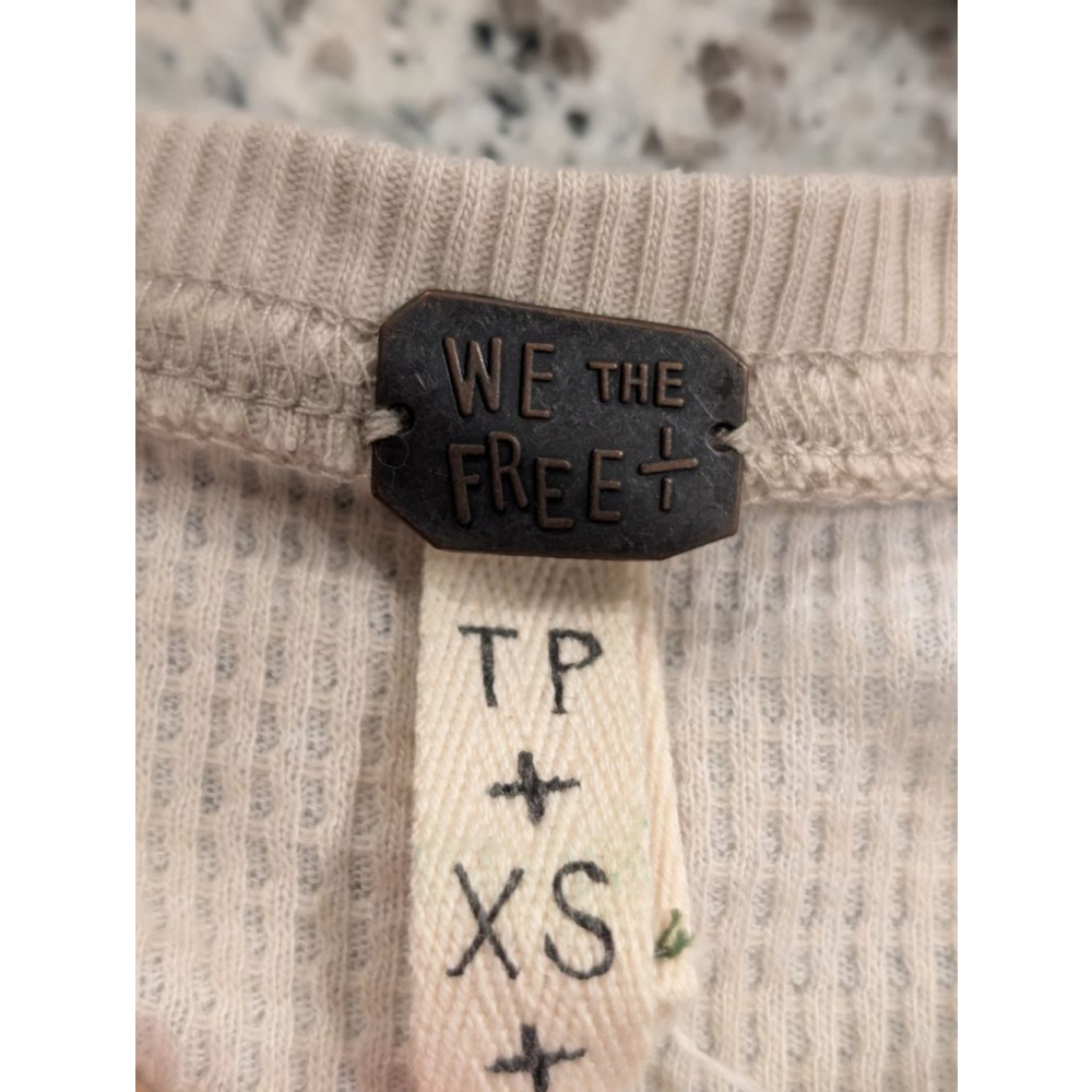 Women's We The Free Beige Long Sleeve Top Size XS - Picture 6 of 8